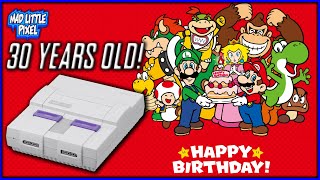 The GREATEST Nintendo Console Ever Is 30 Years Old! Happy Birthday SNES! Retro Gaming Memories!