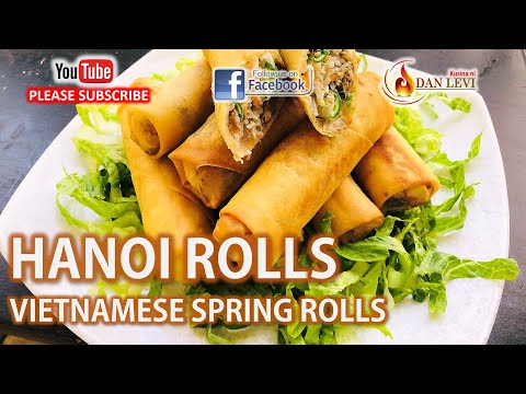VIETNAMESE FRIED SPRING ROLLS | HOW TO MAKE THE TRADITIONAL VIETNAMESE CRISPY SPRING ROLLS | DANLEVI