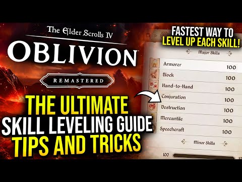 Oblivion Remastered - Ultimate Level Farming Guide for all 21 Skills