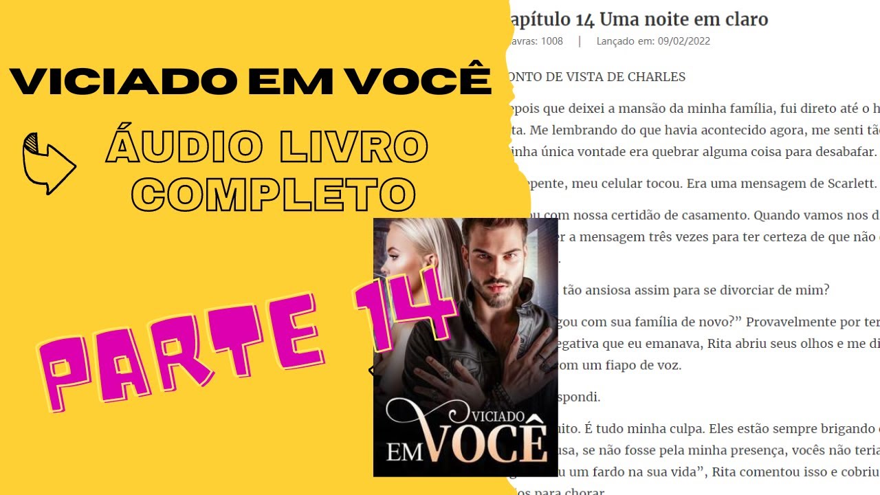 #audiobook 📚VICIADO EM VOCÊ Cap 14 Uma noite em claro💗 LIVRO DE ROMANCE #historias COMPLETA