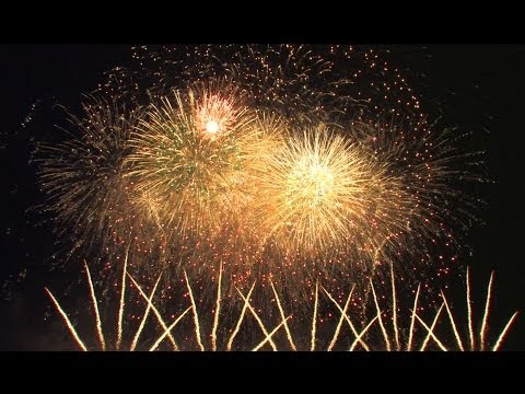 HD| Int. Fireworks Festival Hannover 2014: 1st Galaxy fireworks - feuerwerk