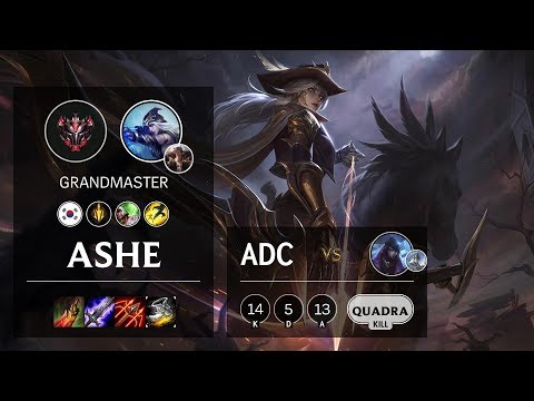 Ashe ADC vs Aphelios - KR Grandmaster Patch 10.12
