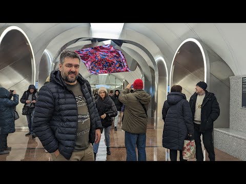 Проехал все станции БКЛ (большая  кольцевая линия метро Москвы, 31 станция!) 5К видео! / Арстайл /