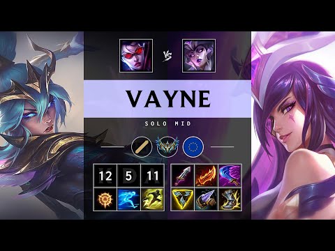 Vayne Mid vs Syndra - EUW Challenger Patch 25.04