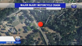 Motorcycle crash in Oroville sends motorcyclist to hospital with major injuries