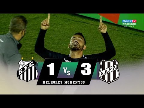 SANTOS 1 X 3 PONTE PRETA MELHORES MOMENTO CAMPEONATO PAULISTA 2020