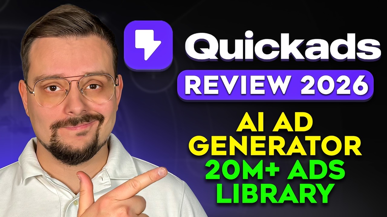 Quickads AI Review - 2026 | How to Make AI Video Ads in 30 Sec (20M+ Ads Library)