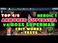 Injustice 2 Mobile PH RISE OF KYRPTON ARMORED SUPERGIRL Vs HEROIC 1 SUPERMAN CRIT WORKS