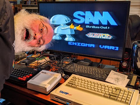 Sam Coupé - Playing First Game Ever - SAM Strikes Out! - 8bit Retro Computer Fun - SAM Coupe