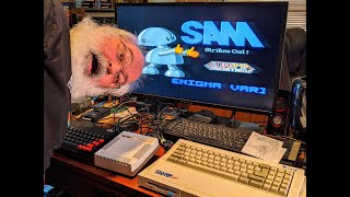 Sam Coupé - Playing First Game Ever - SAM Strikes Out! - 8bit Retro Computer Fun - SAM Coupe