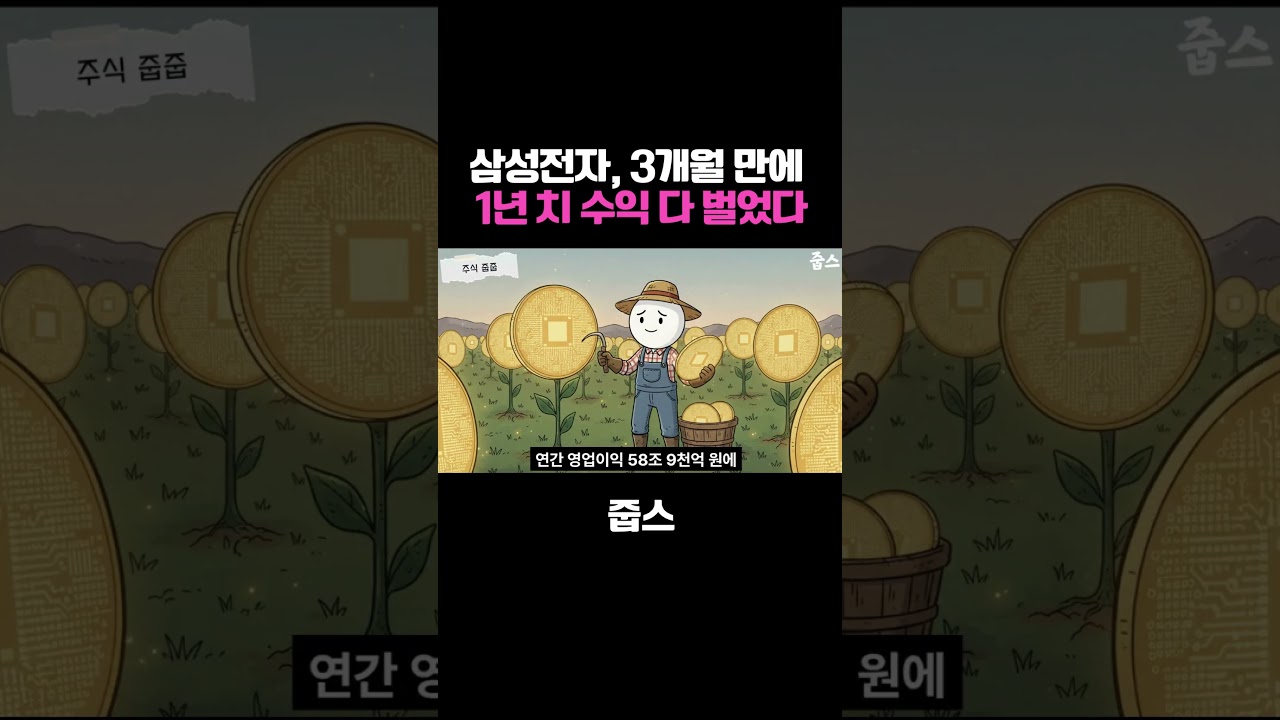 삼성전자, 3개월 만에 1년 치 수익 다 벌었다