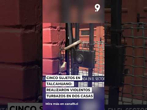Cinco sujetos en Talcahuano    realizaron violentos turbazos en dos casas