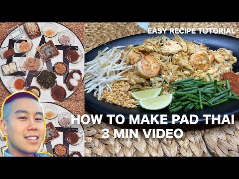 How to make Pad Thai Recipe ผัดไทย Chicken Thai Food Easy Asian Recipes Quick Recipes #padthai