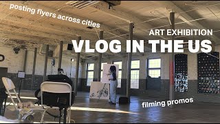 This is how I advertised my art in the USA | Art Show Vlog Pt. 1
