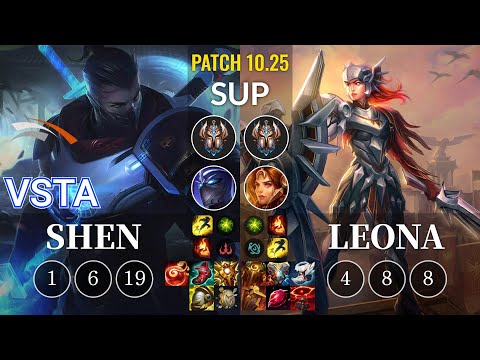 HLE Vsta Shen vs Leona Sup - KR Patch 10.25