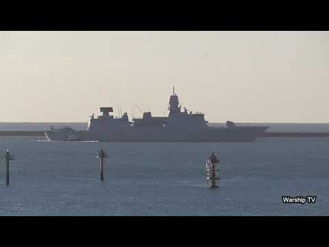 ROYAL NETHERLANDS NAVY HNLMS EVERTSEN F805 IN PLYMOUTH SOUND - 22nd October 2018
