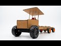 I Built A Powerful Cardboard Tractor That Can Pull A Heavy Trailer
