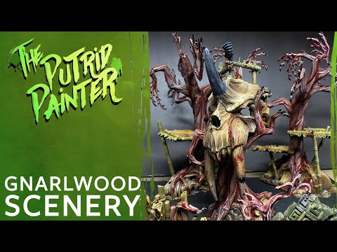 How to paint a Warcry Gnarlwood Scenery