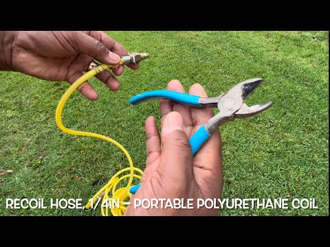 How To Repair A Leaking Recoil Hose, 1/4in – Portable Polyurethane Coil On Air Compressor