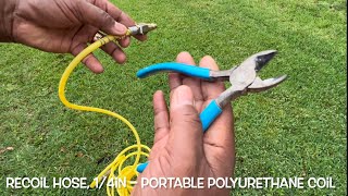 How To Repair A Leaking Recoil Hose, 1/4in – Portable Polyurethane Coil On Air Compressor