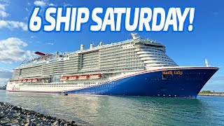 Port Canaveral 6 Ship Saturday | MSC Royal Caribbean Carnival & Disney