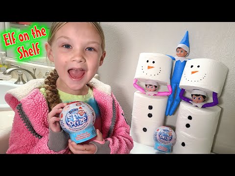 Elf on the Shelf! Snowman Toilet Paper Surprise!!!