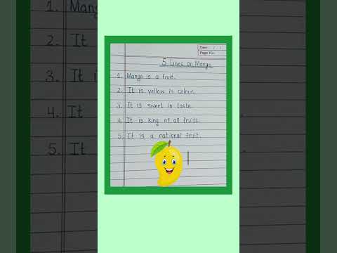 5 lines on mango #essay on mango #short essay on mango in english