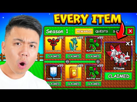 *NEW* Grow a Garden SEASON 1 PASS! (100% UNLOCKED)