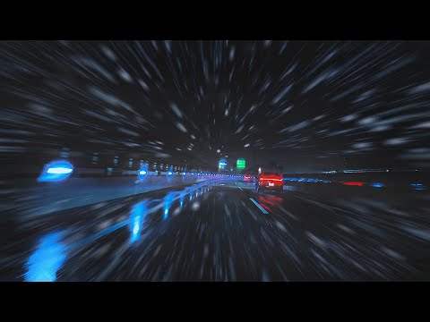 ☔️Driving in the Rain & Snow❄️on the Tokyo Highway😴Relax & For Sleep Induction