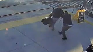 Blind Man Saved From Being Hit by Train in Heart-Stopping Video