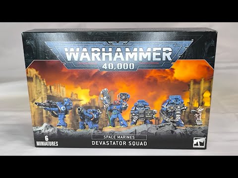 Space Marines Devastator Squad Unboxing - Warhammer 40k