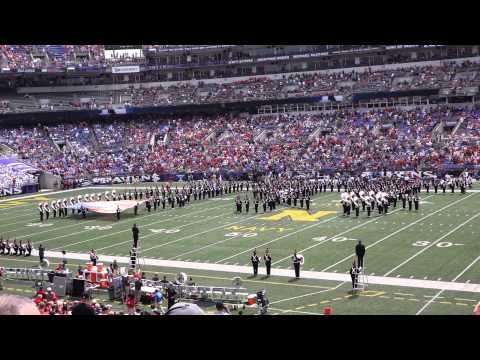Ohio State Marching Band Halftime at Navy 8 30 2014 Floating Anchor Dbl Script Ohio