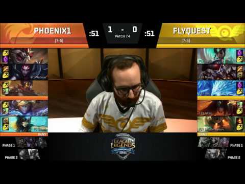 FlyQuest vs Phoenix 1 Highlights  NA LCS Spring 2017    FLY vs P1  Week 7 Day 1