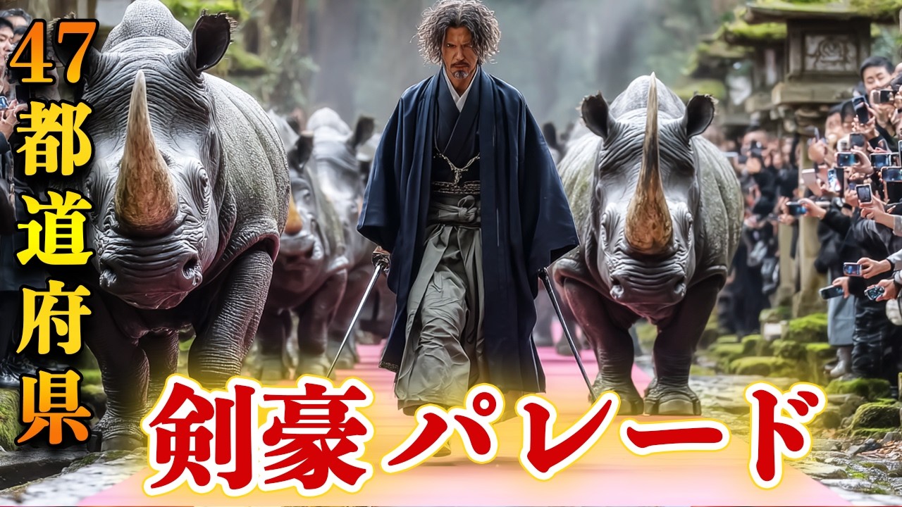 【超リアル】歴史に名を刻んだ剣豪たちのパレード