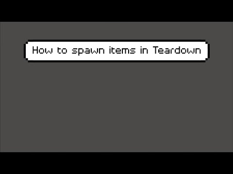 How To Spawn Vox Files In Teardown