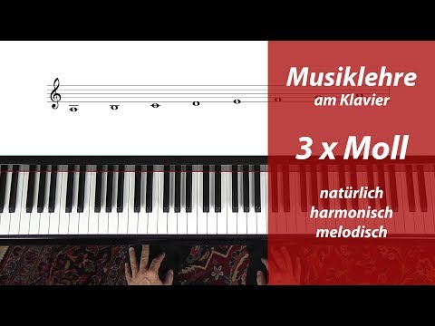 Moll-Tonleitern – endlich anschaulich erklärt – natürlich – harmonisch – melodisch