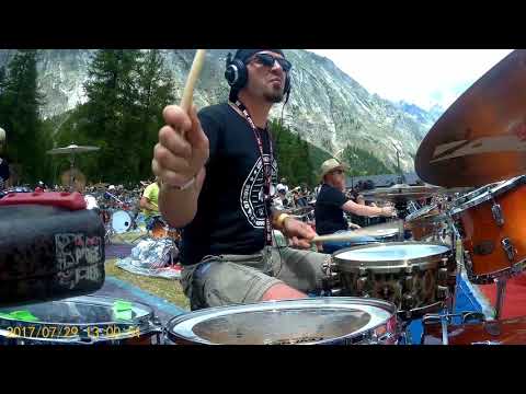 Giangio's Drum Experience - ROCKIN'1000, Summer Camp, Val Veny 2017