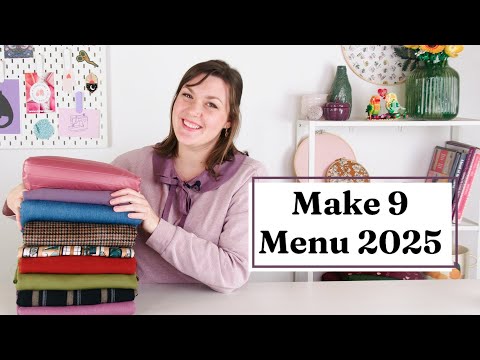Make 9 Menu: Sewing Plans and Goals for 2025