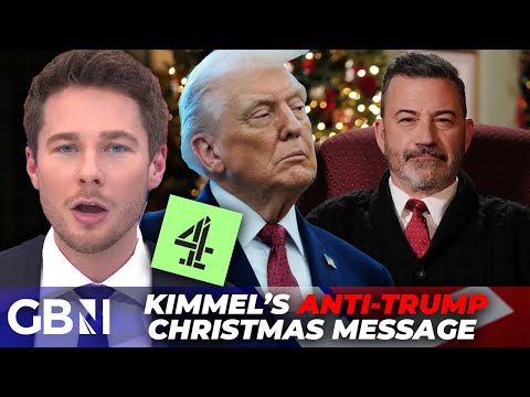 Channel 4 SLAMMED for 'rolling out the carpet' for Jimmy Kimmel's 'WOKE' anti-Trump Christmas speech