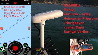 Haswing Cayman GPS 54lbs 55" - Derinlemesine Test Ettik; Helmsman Programı ve Se