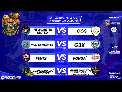2° RODADA | CAMPEONATO ABERTO DE FUTSAL | SENTINELA DO SUL