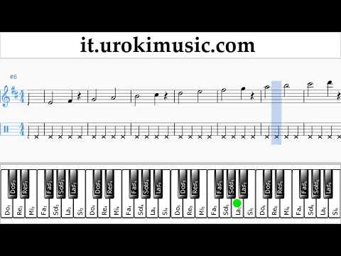 Lezioni di Pianoforte (mano destra) Jonas Blue - Mama Tutorial Spartito Parte#1 um-i276