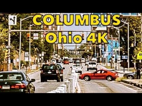 Driving COLUMBUS DOWNTOWN Ohio 4K