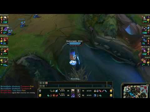 league of legends gameplay: pantheon vs kayn and tryndamere 1V2 OUTPLAY