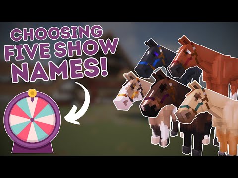 The wheel chooses my 5 horses SHOW NAMES! Minecraft SWEM RRP