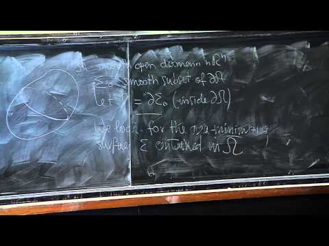 G. Alberti - Introduction to minimal surfaces and finite perimeter sets (Part 5)
