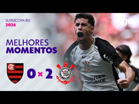Gols e lances de Flamengo x Corinthians