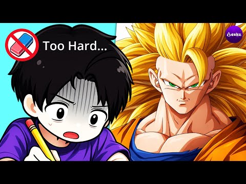 I Drew Goku without using Eraser!