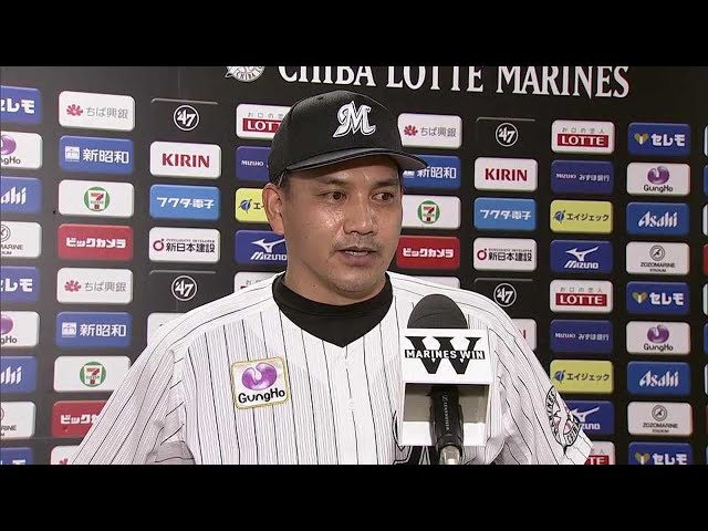 10月15日 マリーンズ・井口資仁監督 試合後インタビュー