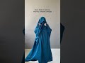 Saudi Jilbab In Shade Teal Blue Abaya Simple Hijab Niqab Jilbab Modestwear